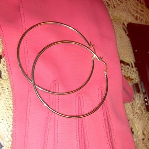 Sterling Silver Large Hoop Earrings